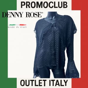 Риза Denny Rose, черна, ​100% полиестер, размер S, Италия